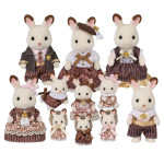 Sylvanian Families Nukk [Chocolat Rabbit Family Aastap&auml;eva Komplekt] C-74 ST M&auml;rgisertifikaat 3+ aastastele M&auml;nguasi Nukumaja Sylvanian Families EPOCH beige