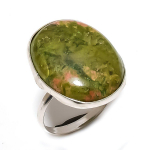 Unakite Handmade 925 Sterling Silver Jewelry Ring Size 7 s3o16