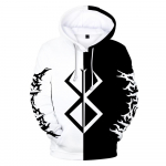 Kevad-s&uuml;gis 3D prinditud Jaapani Anime Meeste Hoodid Suurem&otilde;&otilde;tmeline dressipluus Gooti pikkade varrukatega Pullover Meeste dressipluus Harajuku Topid S