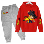 2025 MINISO Uus Talv Dragon Ball Kapuutsiga dressipluusid+p&uuml;ksid Lasteriided Poisid Goku Komplektid Lastele Suurused 100-160 T&auml;navakost&uuml;&uuml;m Kawaii Mood Topid Anime 110