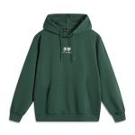 Li Ning Spordielustiili seeria Lahtine kapuutsiga tr&uuml;kitud kirjadega vabaaja dressipluus Unisex dressipluus Roheline AWDU923-9 S