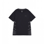 Under Armour Iso-Chill Jooksus&auml;rk Triibuline L&uuml;hikeste Varrukatega Meeste Topp Must 1376518-004 M