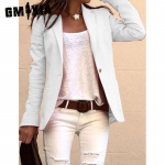 GMXIA naiste vintage vabaaja v&otilde;reprint S&uuml;gistalv pikkade varrukatega POLO kaelajoped ja mantlid S valge