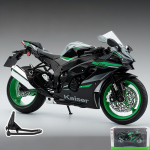 1/9 M&otilde;&otilde;tkava Kawasaki Ninja ZX-10R Superbike Sulamist Metall Valatud Mudel Mootorratas Heli & Valgus Kodune Trendikas M&auml;nguasjade Kollektsioon Hobi Kingitus