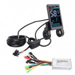 Harjadeta alalisvoolumootori kontroller 36V 48V Kiiruse reguleerimine jalgrattale 17A 3 režiimi M5 V&auml;rviline LCD