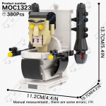 MOOXI Anime Seeria Skibidi Tualeti Figuurid Operaator Lahingurobot Ehitusklotsid Mudel MOC Klotsid DIY Montessori M&auml;nguasjad Laste Kingitused
