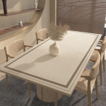 Veekindel Nahast Lauamatt Lihtne Puhastada K&otilde;rge Temperatuurikindel Lauakaitse &Otilde;likindel S&ouml;&ouml;gilaua Matt Kodu Ja K&ouml;&ouml;gi jaoks 60 x 120cm