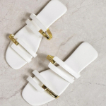 Naiste Vabaaja Libisemiskindlad Sandaalid Mugavad V&auml;lisandaalid Moodsad Madalad Sandaalid Elegantsed Disainersaapad Suvised Uued Slaidid Naistele 36 valge