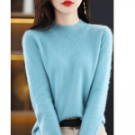 Naiste ka&scaron;miirkampsun Qinghe ka&scaron;miir 30% ka&scaron;miir 70% vill s&uuml;gis-talvine pullover soe ja moekas XXL catalina sinine v&auml;rv