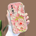 Armas koomiksimustriga kreemjas tekstuuriga korpus Lainelise servaga pehme silikoonkaanega telefoni&uuml;mbris Huawei Honor Infinix Tecno iPhone'i jaoks Honor X9B