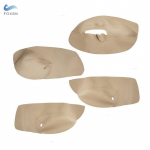 AINULT 4-ukseline pehmest nahast ukse k&auml;etoe kate VW Golf 4 MK4 Bora Jetta 1999 - 2005 auto ukse k&auml;etoe paneeli nahakatte trimmile RHD Beige