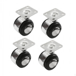4 Pieces 2 inch Caster Wheels Industrial Casters Sturdy with Top Plate Swivel for Ottoman without Brake