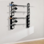 Fishing Rod Holders Racks Iron Easy to Install Wall Mounted Storage Organizer Display