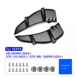Vespa Sei Giorni 2024 GTS 125 300 GTS125 GTS300 Super 2023- Mootorratta radiaatoriv&otilde;re kaitsja kate &otilde;hu sisselaskev&otilde;red must