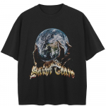T&auml;navar&otilde;ivad Funny Graphic T-s&auml;rk Puuvillane T-s&auml;rk Unisex Topid Tees Suvine l&uuml;hikeste varrukatega T-s&auml;rk XL must
