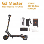 KuKirin G2 Master 2000W Electric Scooter Dual Motor 52V 20.8Ah Battery 10 inches Tires 60km/h Max Speed 70km Range 2025 NEW