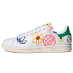 Adidas Stan Smith Suurejoonelised Kritseldused Naiste Tennised Valge Pilvevalge Roheline FX5653 35⅔