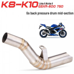 Roostevabast terasest keskmine v&auml;ljalasketoru Suzuki GSXR600/750 K8-K10 jaoks