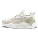 Puma Rs-X Reinvent S&uuml;nteetiline nahk Mugavad Mitmek&uuml;lgsed Madalad Lifestyle Vabaaja Jalan&otilde;ud Naiste toss Hall Valge Roheline 371008-12 35.5