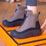 Naiste lumesaapad 2025 talv uus muffinplatvorm l&uuml;hikese s&auml;&auml;rega Martini saapad sametist termilised puuvillased kingad vabaaja l&uuml;hikesed saapad 40