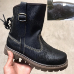 Eripakkumine: Ehtsast nahast l&uuml;hikesed saapad - Unisex retro ratsas&otilde;idu- ja Martini stiil, hingavad ja trendikad 40