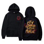Streetwear Rapper City Morgue Prindiga Huppar Mehed Naised Hip Hop Harajuku Dressipluus Zillakami Sosmula Hupparid Vintage Pealmine Huppar S black