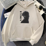 2024 Tuur Adele M&uuml;nchenis Hupparid Moletom Vabaaja Talv S&uuml;gis Naistele/Meestele Dressipluus Unisex Streetwear Kapuutsiga Pehme Graafilised R&otilde;ivad S