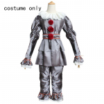 Pennywise Cosplay Kost&uuml;&uuml;m T&auml;iskasvanud/lapsed Klouni Taass&uuml;nd Cos Terror Hirm Riidekomplekt Halloweeni Karnevali Maskeraadi jaoks(130cm-xxxl)) Kids140