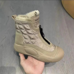 Retro veekindlad lumesaapad Talvised uued pehme tallaga vulkaniseeritud puuvillased jalatsid plush isolatsiooniga K&otilde;rge &uuml;laosaga naiste kingad Traf 35 khaki