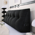 Kolmnurkne Suur Seljatoe Nimmepiirkonna Tugevduspadja - &Uuml;hev&auml;rviline Diivani ja Voodi Padi 80*50*20 cm