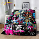 Multikas Monster High Draculaura Vampiir Pehmed Tekid, Hoia Soojas Visketekk Mugav Piknikuks Voodid Diivan Kodu Magamistuba Lapsed 30x40in gray