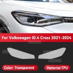 Volkswagen ID.4 Crozz 2021-2024 Auto Esitulede L&auml;bipaistev TPU Kaitsekate Kile Eesmise Tulede V&auml;rvimuutev Kleebis Transparent