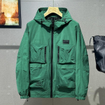Suures suuruses 5XL-12XL &uuml;lisuured jakid meestele Mood Mitu taskut Meeste Trench-mantel pikkade varrukatega &uuml;ler&otilde;ivad 10XL roheline