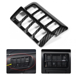 Car Headlight Adjustment Switch Cover Trim Decoration Frame Fit for Subaru Forester SK Carbon Fiber Grain car