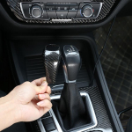 Carbon Fiber Style Car Gear Shift Head Cover Trim Fit For BMW X1 F48 2016-19 /2 series 218i Gran Tourer F45 F46 2015-2018 Carbon Fiber Style