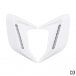 2 tk ABS plastikust auto k&uuml;lgmise &otilde;hu v&auml;ljalaskeava &otilde;huvool poritiiva &otilde;hu sisselaskeava kleebis Shark Gill &otilde;hu v&auml;ljalaskeava simulatsiooni v&auml;lisilme must