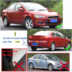 Eesmised tagumised auto porilapid Mitsubishi Lancerile 2008-2013 2009 2010 2011 2012 Sedaan DS ES Porilapid Pritsmekaitsed Porikaitsed