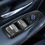 BMW 3 4 seeria jaoks F30 F31 F34 F35 F32 F33 2013- S&uuml;sinikkiust Ukse K&auml;etoe paneel Aken Klaas T&otilde;ste Nupu l&uuml;liti Carbon fiber Silver