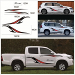 For Car Truck SUV Stripes Graphics (Two side) Vinyl Decals Sticker Waterproof