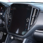 Carbon fiber ABS Center Console U-shaped CD Panel Trim For Subaru WRX -2024