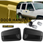 Outside Front Door Handle w/ Lock Cylinder For Chevy 1988-1993 C1500 C2500 C3500