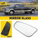 For Dodge Ram 2500 1500 3500 Driver Side Rearview Tow Mirror Spotter lower Glass