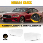Mirror Glass Heated w/ Backing Plate Passenger Driver Side for Volkswagen CC Eos