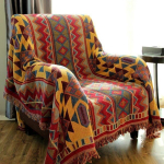 Retro ruuduline talvine puuvillane linane kootud liiniga tekk diivanir&auml;tik kootud paksenenud soojendusmatt boheemlaslik boho visketekk reisivoodikate 90x90 CM black