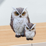 &Ouml;&ouml;kulli Kuju Loom Lind Skulptuur Miniatuurne Dekoratiivne Ornament Vaik Kujuke Aia Kaunistus Tagahoovi Terrassi Lillepotti pruun
