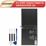 Laetav liitiumaku SONY Xperia Z2 tahvelarvutile SGP-521 SGP541CN LIS2206ERPC Tahvelarvuti aku 6000mAh