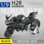 1:9 Skaala Kawasaki H2R Metallist Mootorratta Mudel Staatilised Kaunistused Simulatsioonheli ja valgusega Valatud Auto Laste M&auml;nguautod S&uuml;nnip&auml;ev