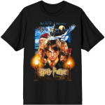 Harry Potter ja tarkade kivi Filmi kaanega Must T-s&auml;rk S mitmev&auml;rviline
