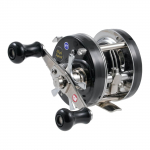 AbuGarcia Ambassadeur 4500C Must Kahe K&auml;epidemega Topwater Rull ja Kassikala Factory-Tune Paremak&auml;eline Ahvena, Madupea, must