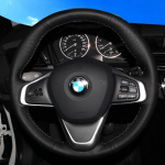 for BMW f45 f46 x1 f48 2015 2016 2017- x2 f39 2018- Hand-Stitched Black Leather Car Steering Wheel Cover White line style